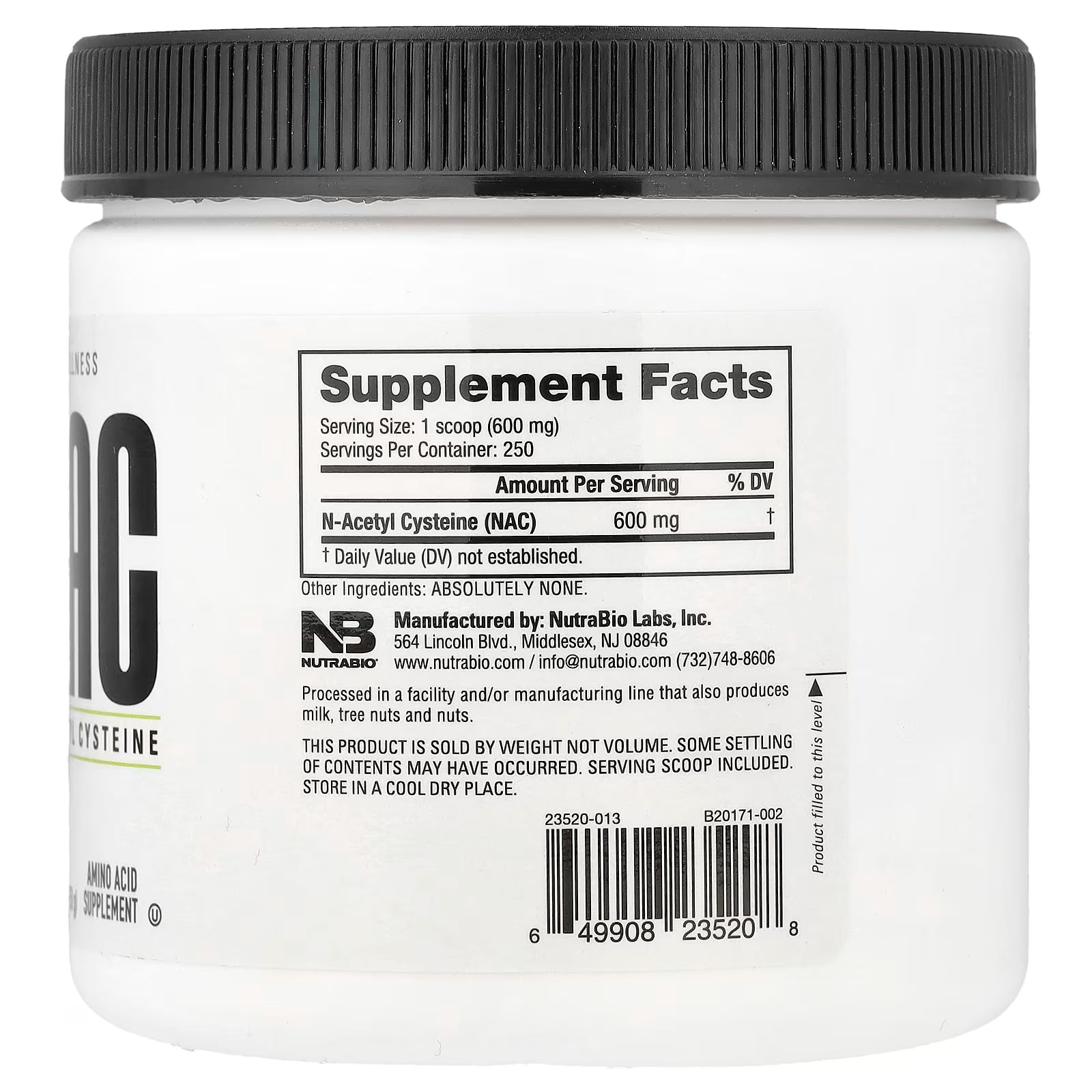 NUTRABIO NAC POWDER 150G