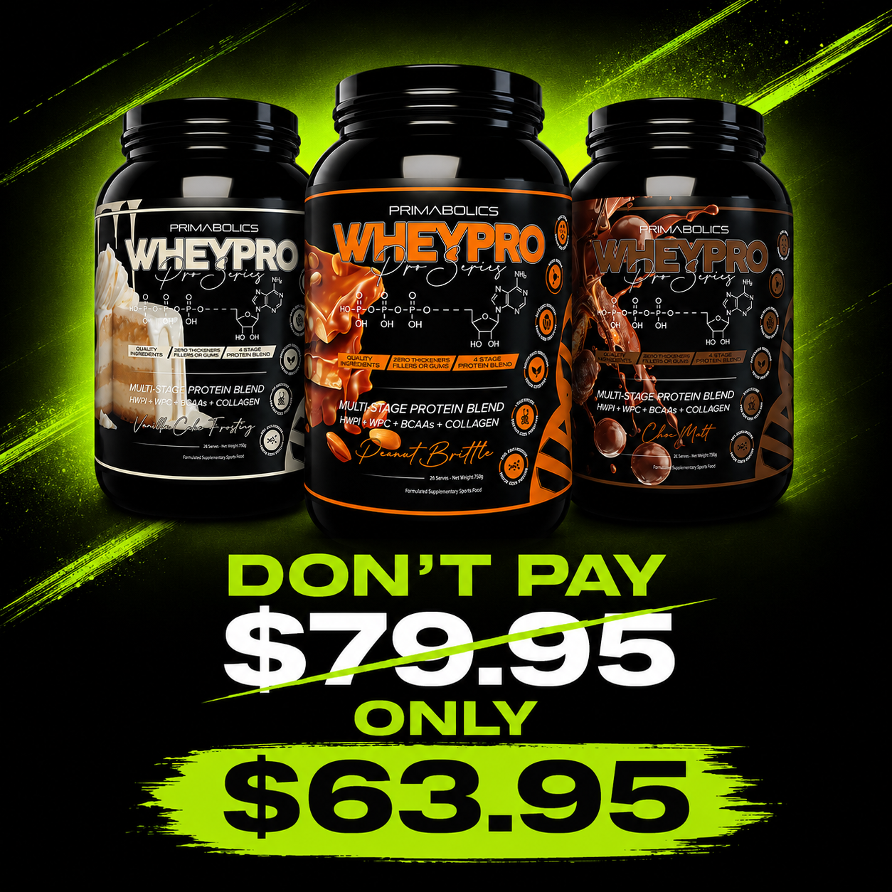 WHEY PRO 750GMS 20% OFF