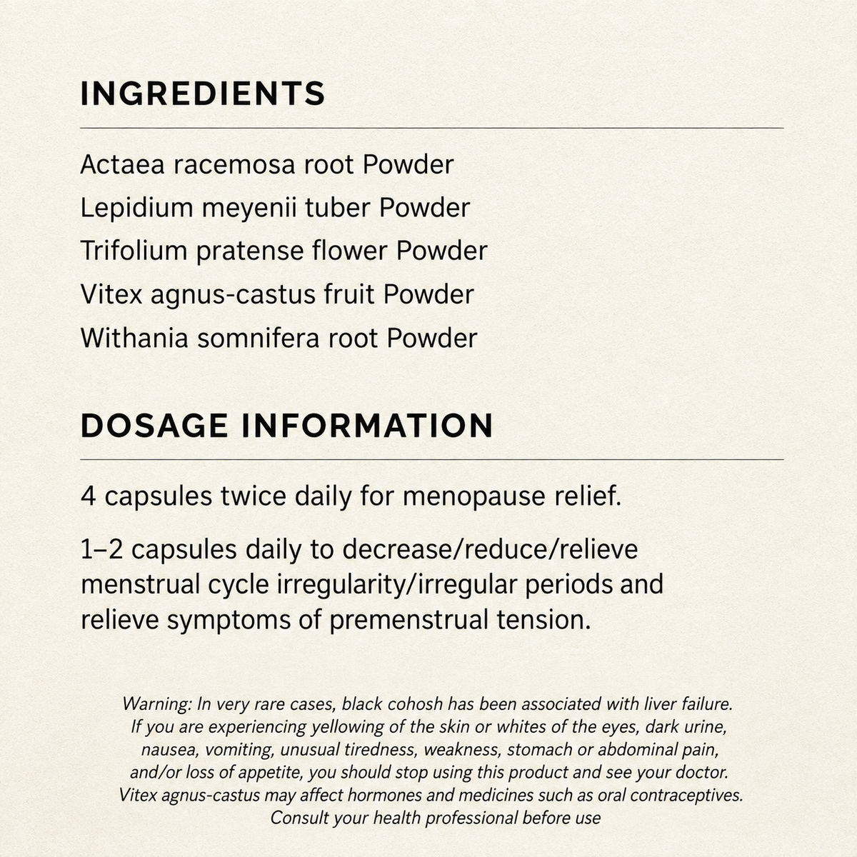Natural Hormone Support