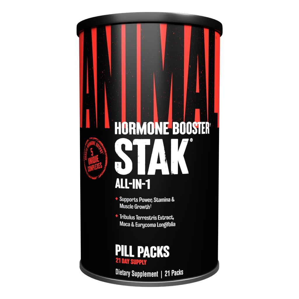 Animal, Stak, Hormone Booster, All-In-1 Pill Packs, 21 Packs