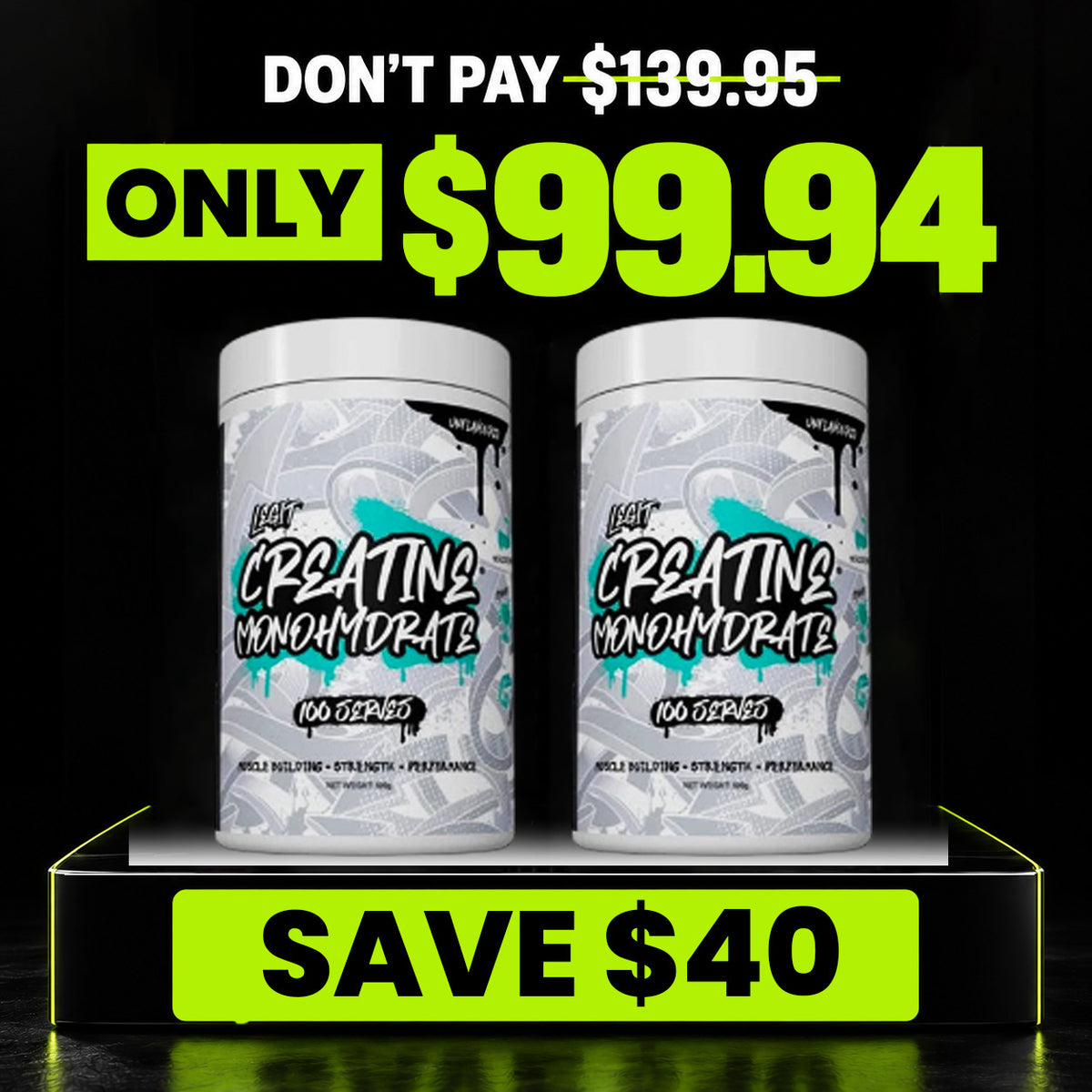LEGIT CREATINE TWIN PACK