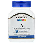 21st Century Vitamin A 3000 mcg 110 softgels