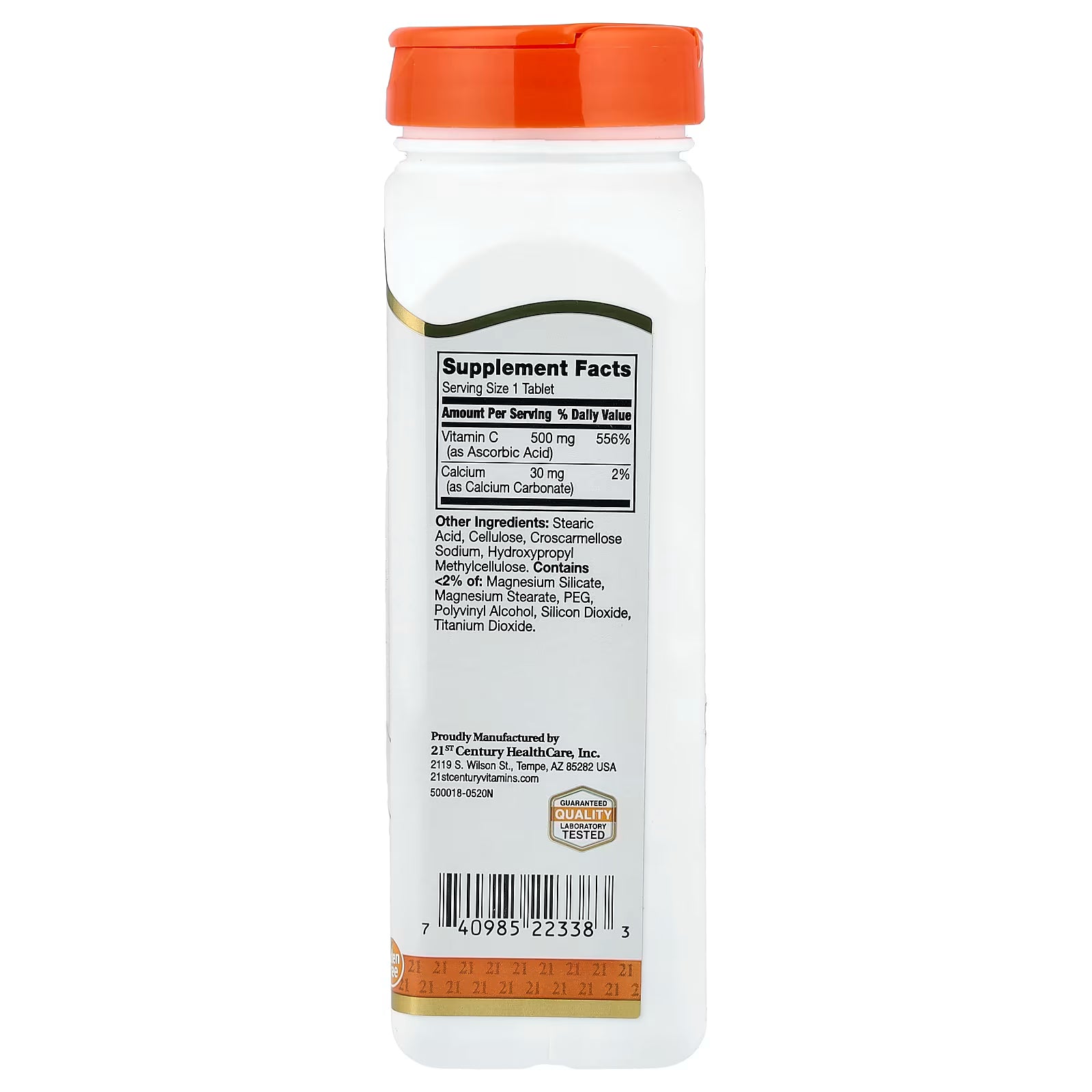 Vitamin C  500 mg, 250 Tablets