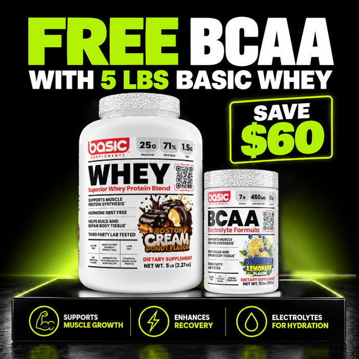 BASIC WHEY 5LBS FREE BCAA