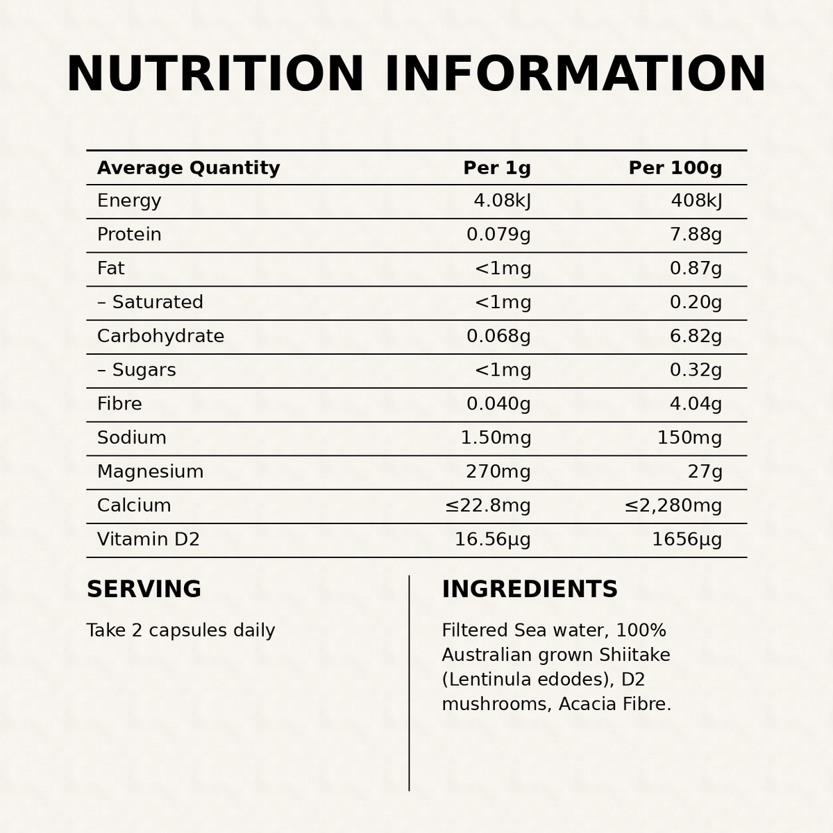 Natural Magnesium
