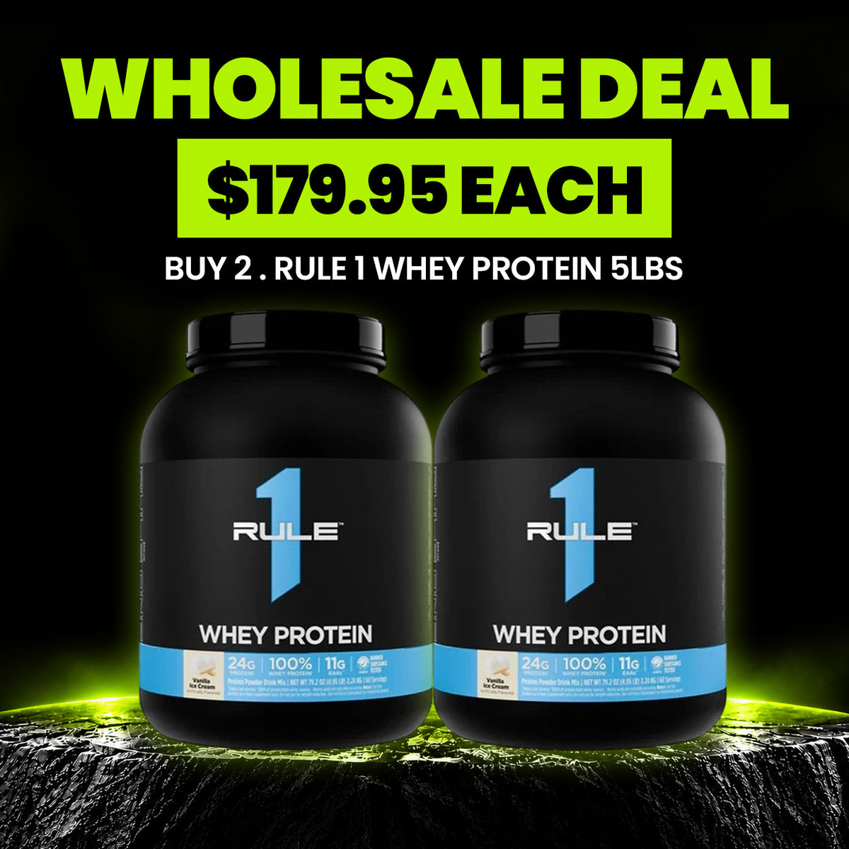 R1 Whey Protein 5 lbs WHOLESALE DEAL – Buy 2 for $179.95 Each