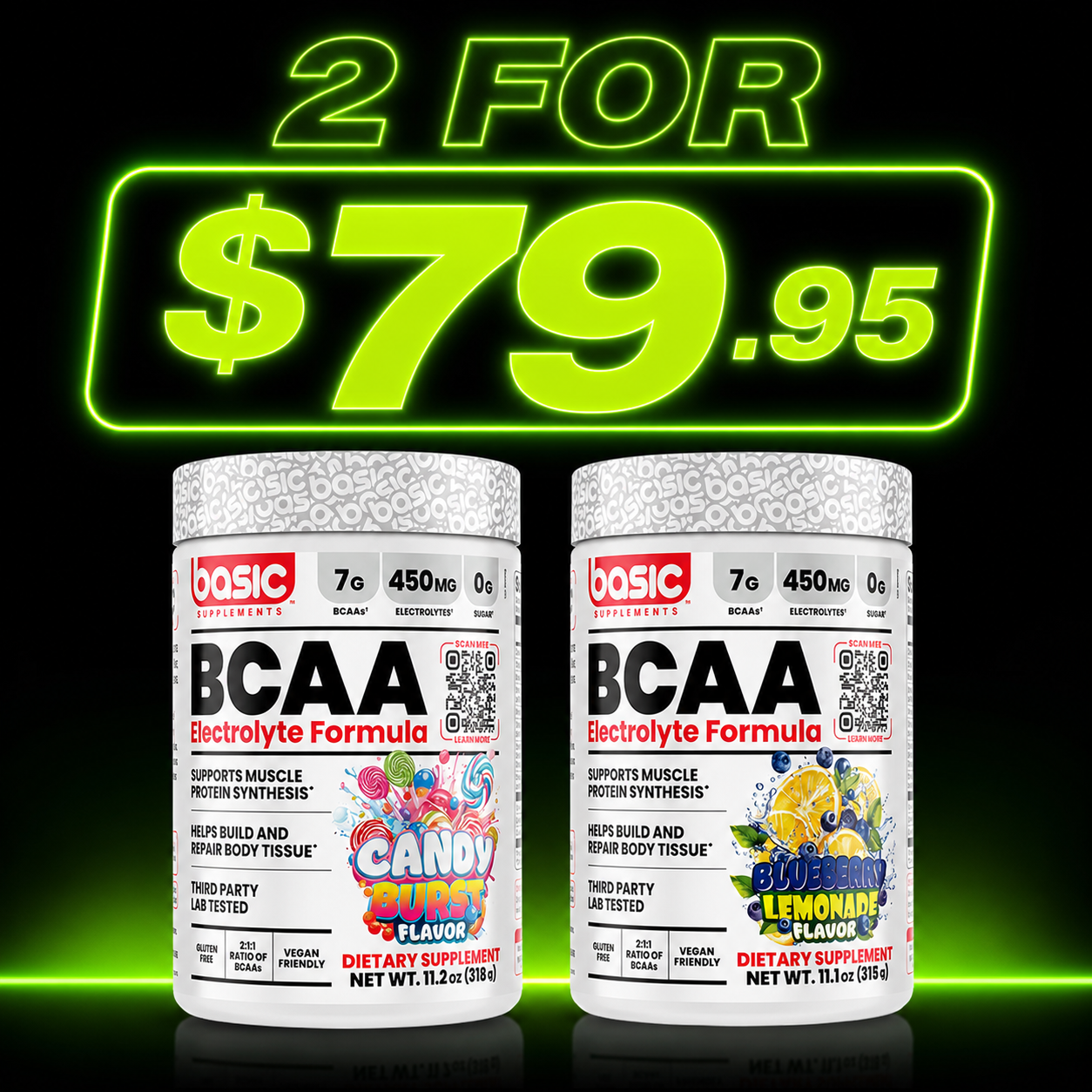 Basic Supplements BCAA Electrolyte Formula – 2 for $79.95