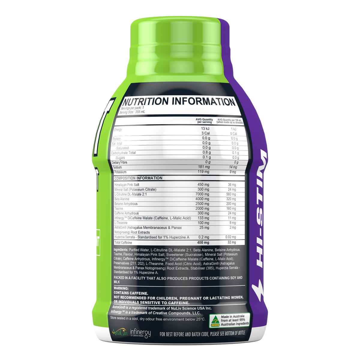 HEADSHOT HI-STIM PRE-WORKOUT RTD 355ML