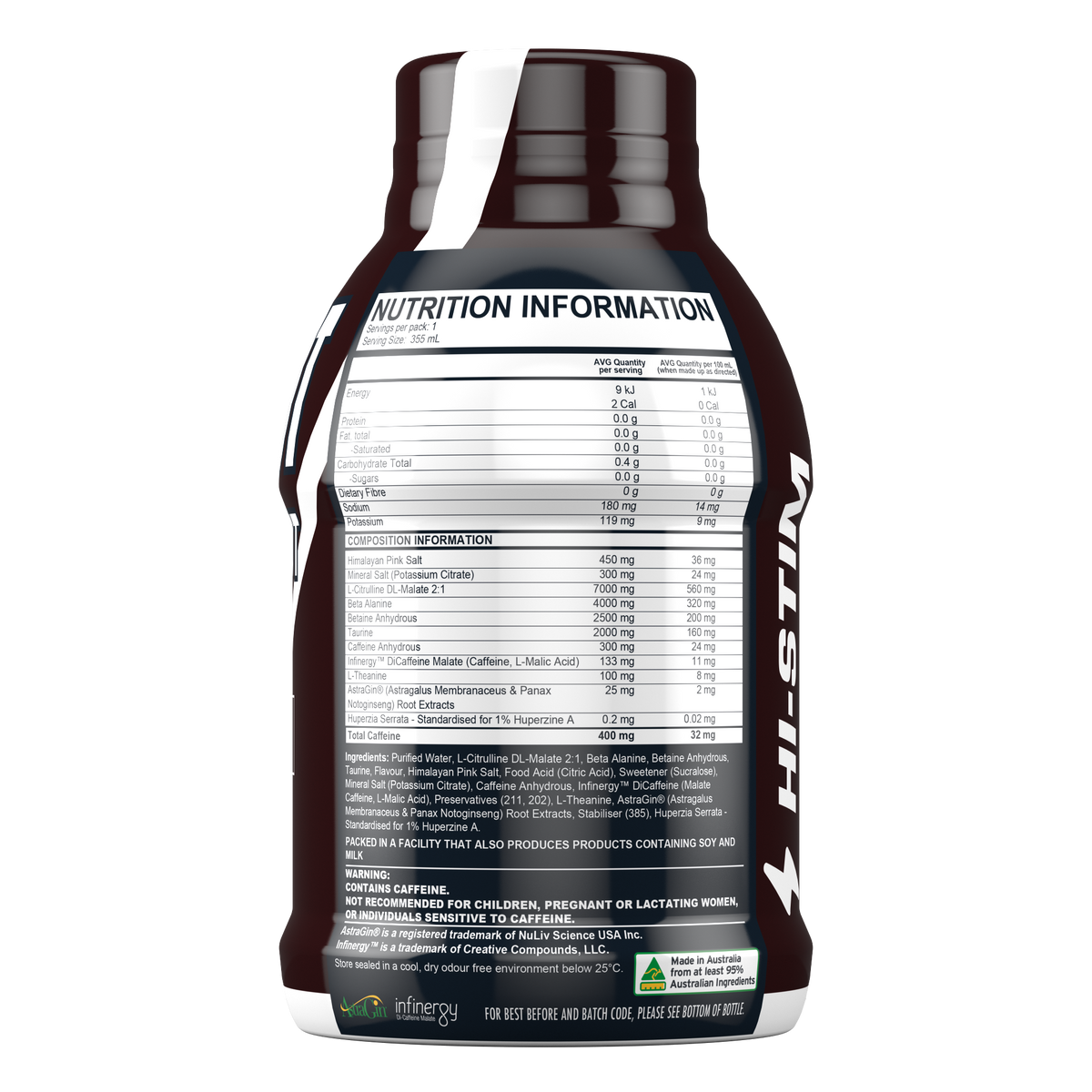 HEADSHOT HI-STIM PRE-WORKOUT RTD 355ML