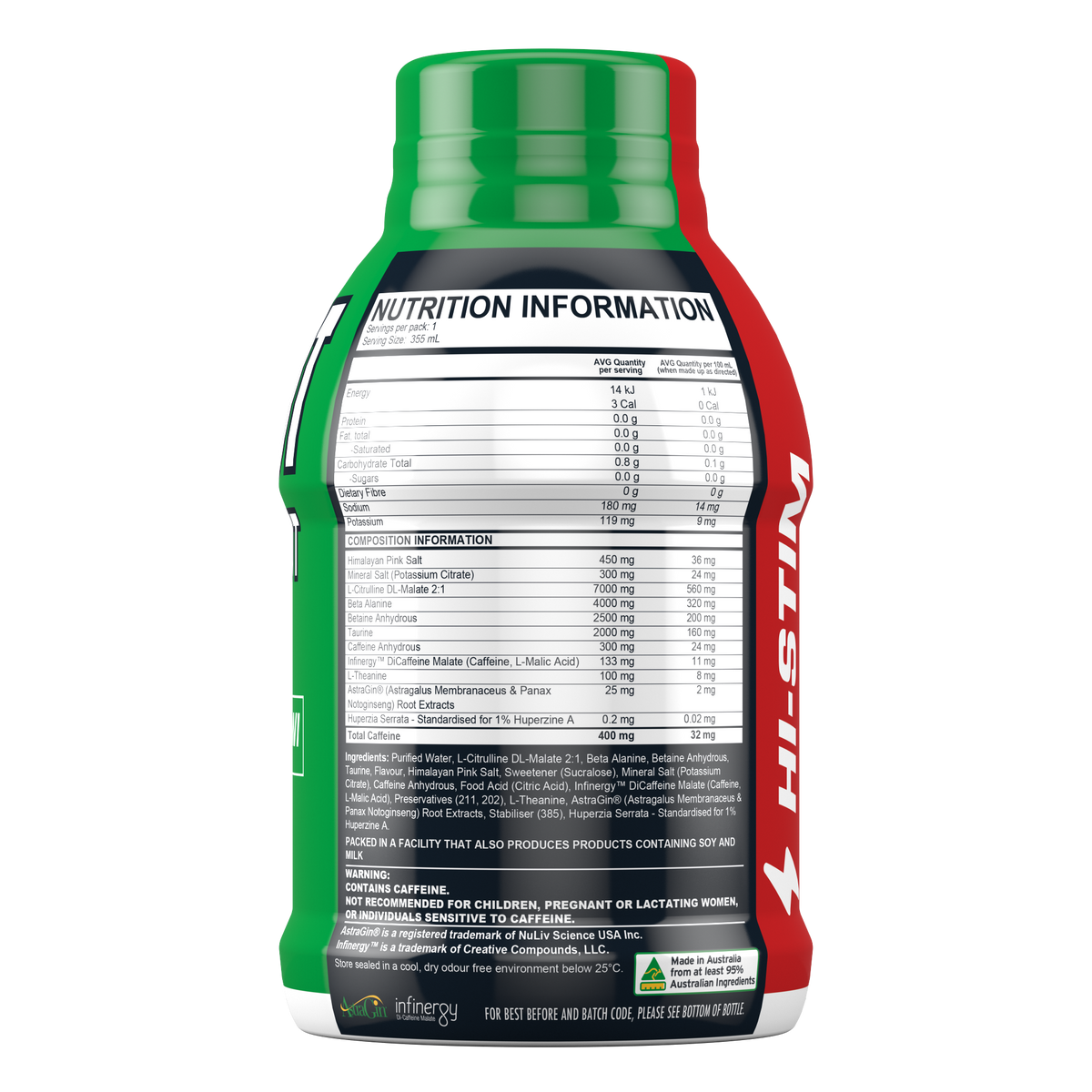 HEADSHOT HI-STIM PRE-WORKOUT RTD 355ML