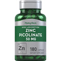 Piping Rock Zinc Picolinate 50mg – 180 Capsules
